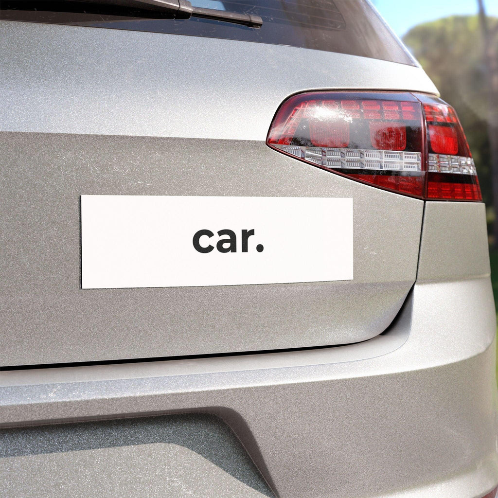 Literal Label Car Magnet